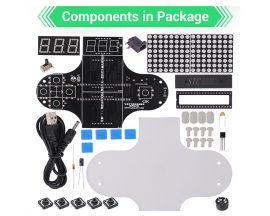 Handle Game Console Electronic Kit Fun Electronic Game DIY Kits Game Machine 51 Chip Microcomputer